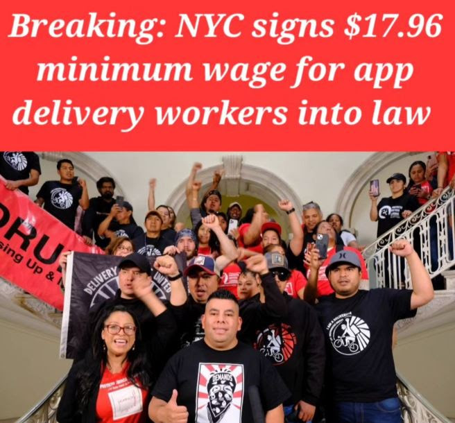 City Sets First Ever Minimum Wage For Restaurant Delivery Workers New