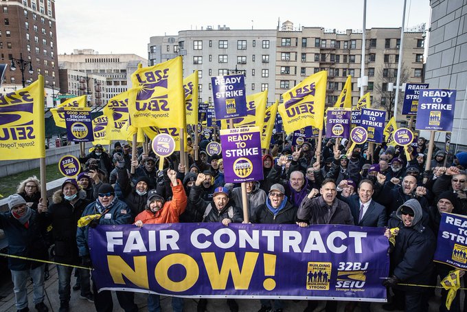 32BJ Bronx Building Workers Win Wage Increases, 4 Year Deal, Avert 