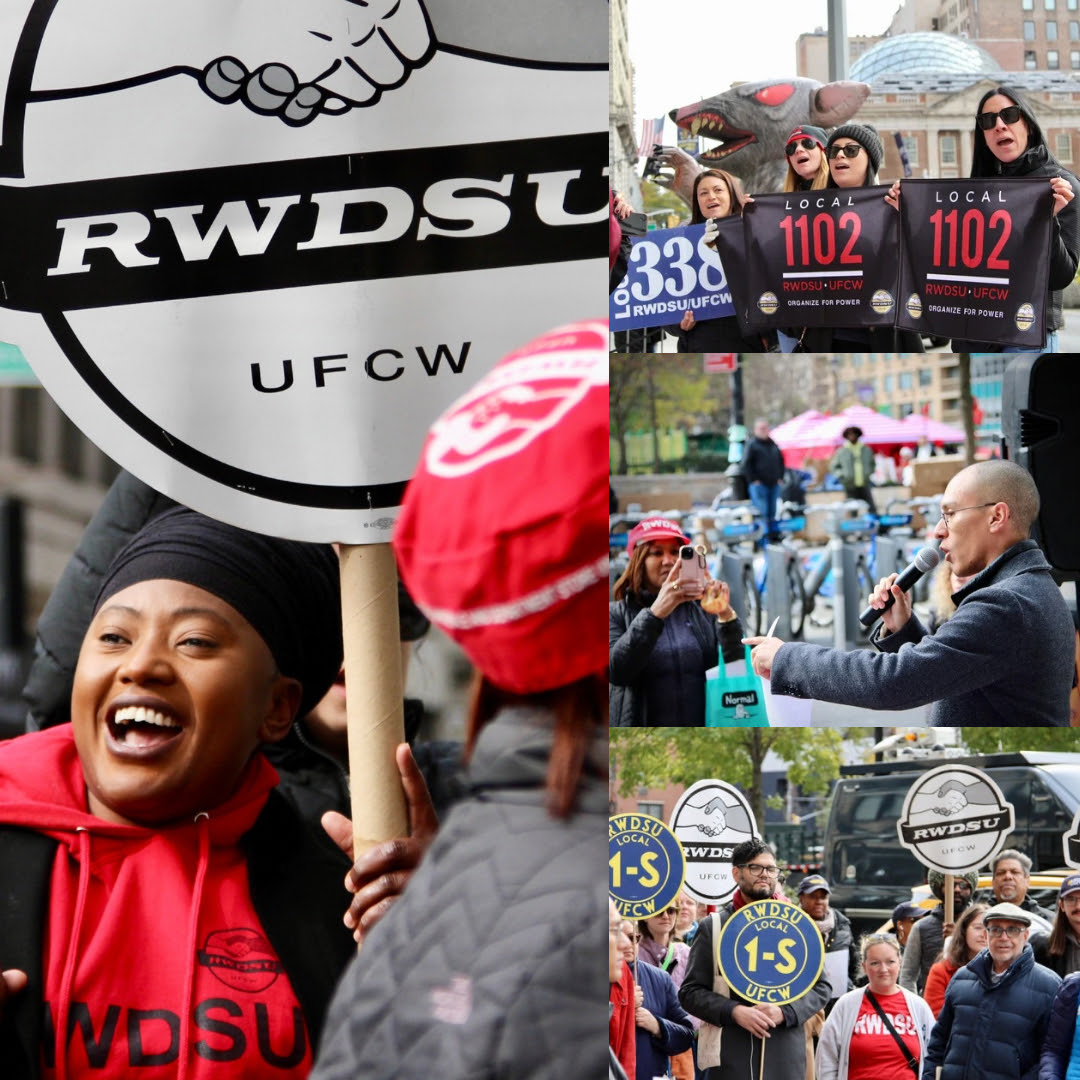 Barnes & Noble Workers with Bookstore Workers & Labor Groups Outside Flagship NYC Store to Demand Company Reach Union Contract by End of 2024 as Holiday Shopping Season Begins