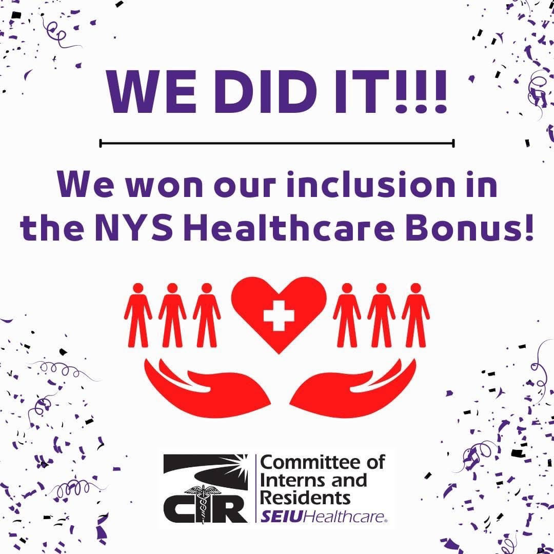 Committee of Interns and Residents Wins Inclusion in NYS Healthcare