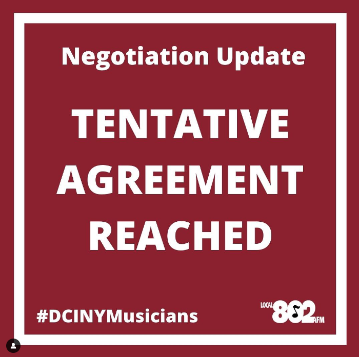 DCINY Musicians Reach Tentative Agreement After Eight Months On Strike ...