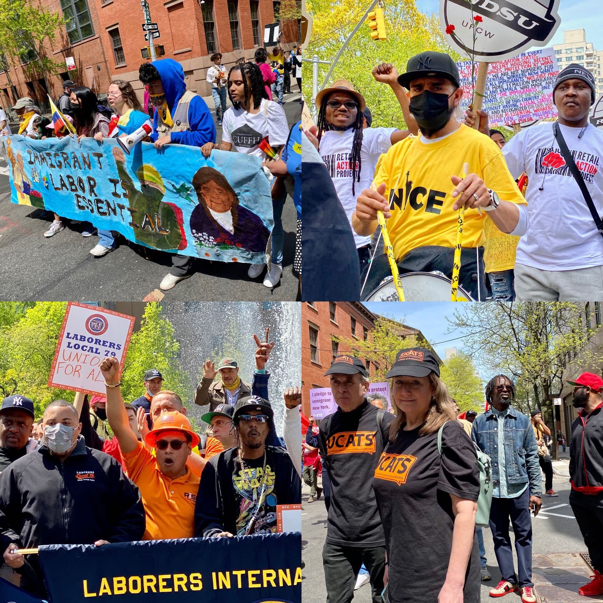 The New York City Labor Movement Celebrates May Day New York City