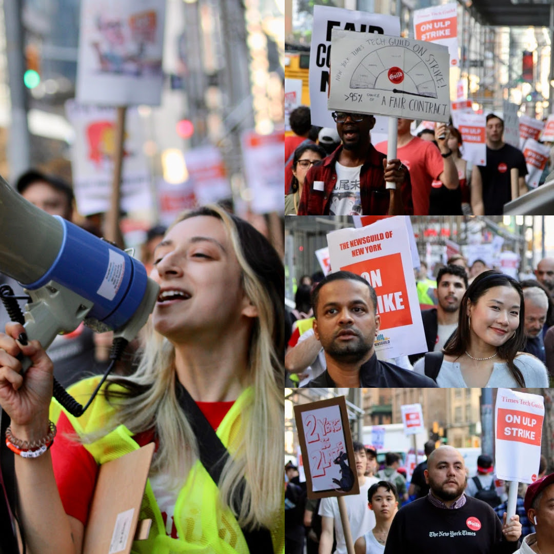 New York Times Tech Guild on ULP Strike