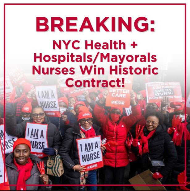 Nyc Public Hospital Nurses Win Historic Contract With Pay Parity And Safe Staffing New York 2374