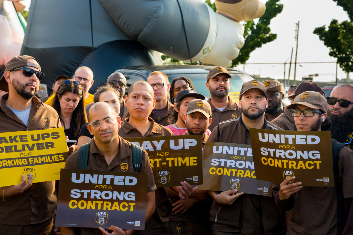 UPS Teamsters Rally to Kick Off Contract Fight New York City Central