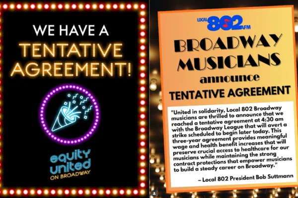 Broadway Actors and Musicians Reach Tentative Agreements, Averting Major Strike