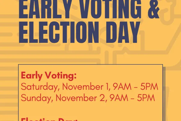 It's Time to VOTE! Early Voting through Sunday, Election Day this Tuesday!