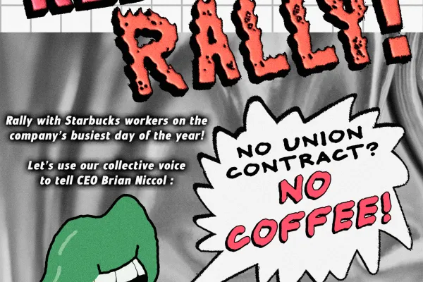 Red Cup Rally with Starbucks Workers United