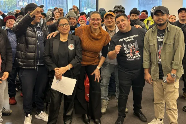 DCWP and WJP Distribute Checks to More Than 150 Relay Delivery Workers