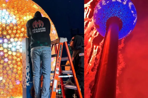 IBEW Local 3 Sign Division Members Light Up Times Square for the 2026 New Year’s Eve Ball Drop