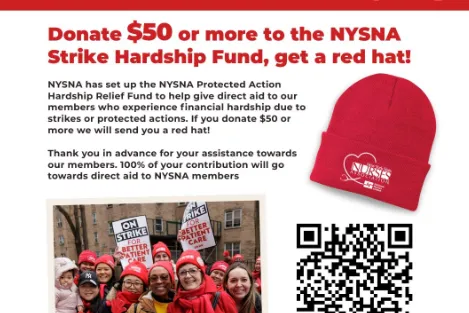 Support Nurses on Strike: Donate to the NYSNA Hardship Fund!