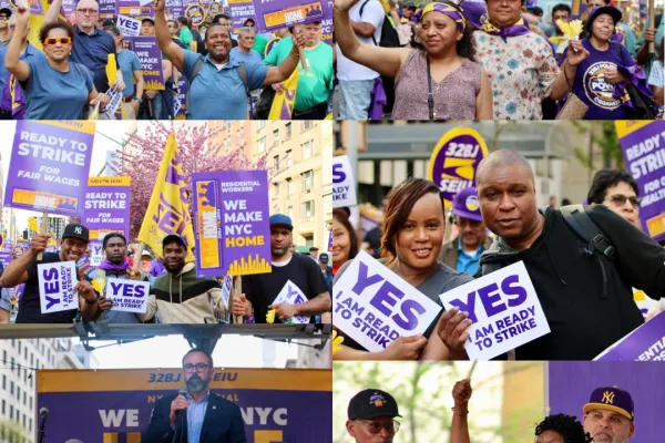 32BJ SEIU Members Authorize Strike of 34,000 NYC Residential Building Service Workers