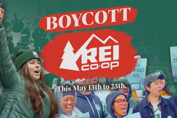 Solidarity Alert: REI Co-op Boycott