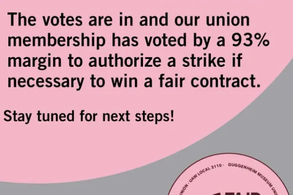 Guggenheim Museum Workers Vote to Authorize a Strike