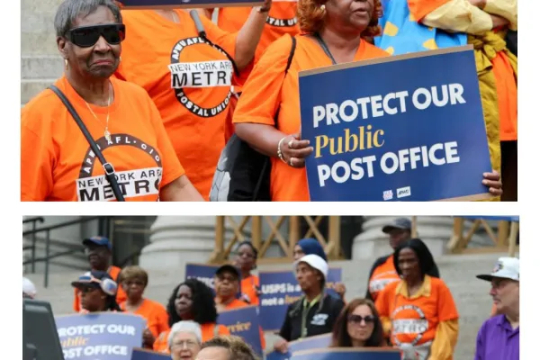 New York Metro Area Postal Union Holds Day of Action for America's Postal Service / Keep Bryant Park Station Post Office Open