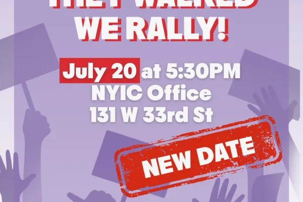 NY Immigration Coalition United - OPEIU Local 153 Rally for Recognition & to Stop Union Busting