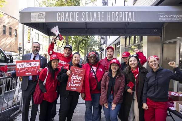 NYP-Gracie Square Nurses Picket to Demand Safe Staffing and Protections From Workplace Violence
