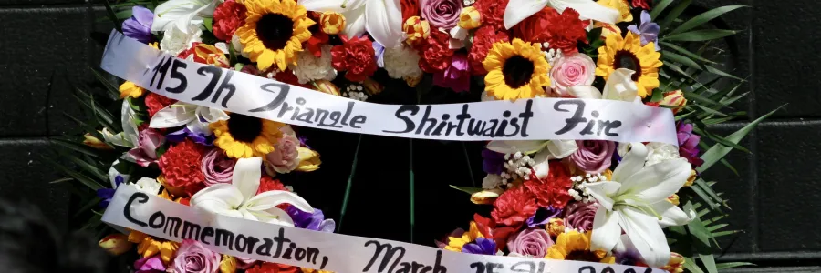 2026 Triangle Fire 115th Anniversary Commemoration Wreath