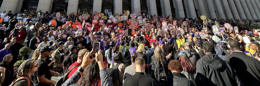 New York City Labor Unions Come Together to Launch Election Protection Labor Coalition in “Our Voice. Our Vote. Our Democracy.”