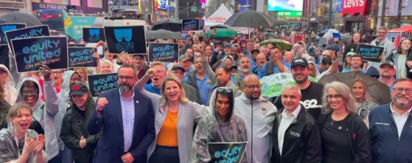 Actors’ Equity Members Rally in Times Square Ahead of Broadway Contract ...