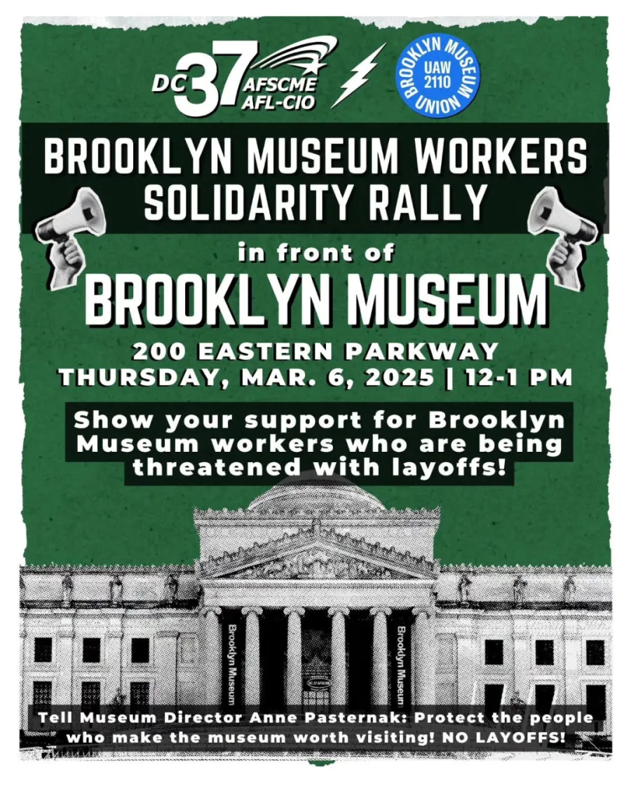 Brooklyn Museum Workers Solidarity Rally