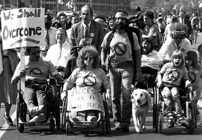 Wheels of Justice campaign march on its way from the White House to the U.S. Capitol Building. Photo by Tom Olin.