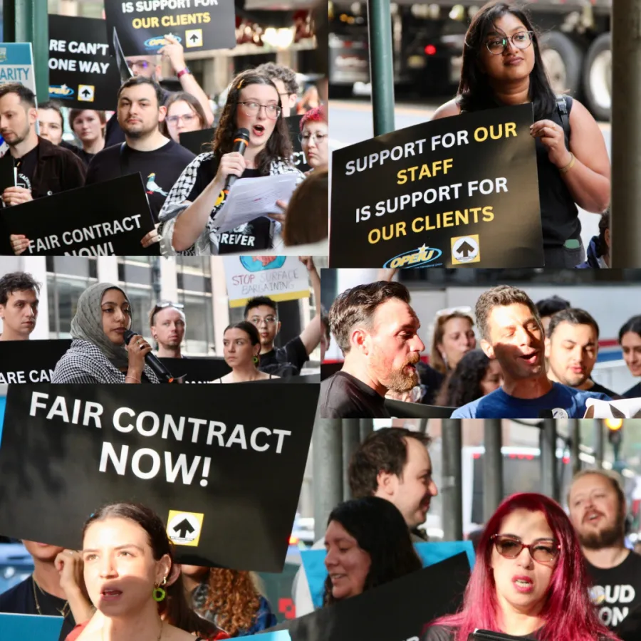 IRC Workers Rally to Demand First Contract