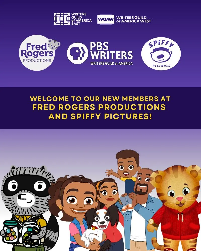 WGA East Wins Recognition for Children’s Animation at Fred Rogers Productions and Spiffy Pictures