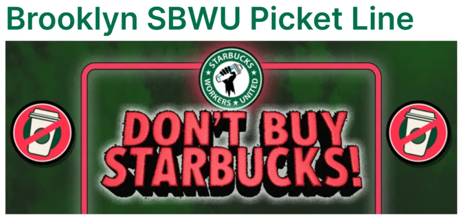Brooklyn SBWU Picket Line