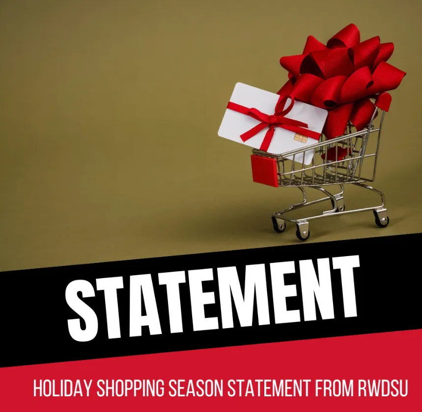 Holiday Shopping Statement from RWDSU