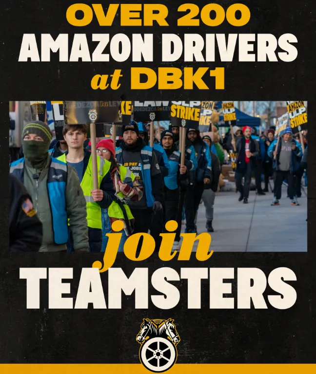 Amazon Workers at DBK1 in Queens Become Latest to Join Teamsters