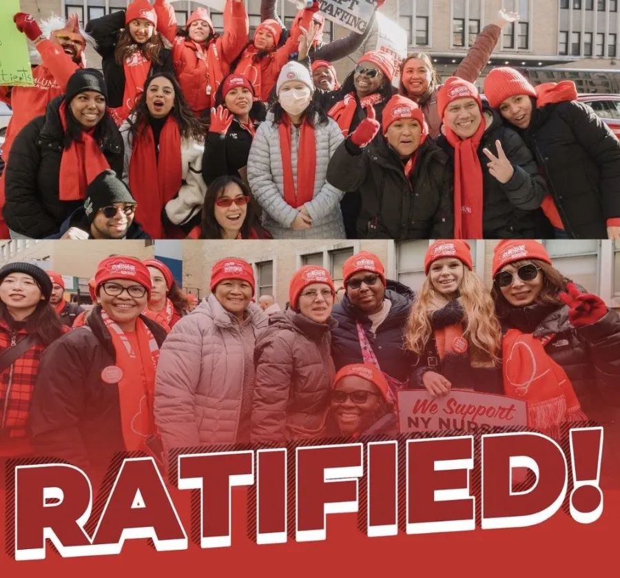 Nurses at Montefiore, Mount Sinai Hospital and Mount Sinai Morningside and West Ratify New Contracts by Overwhelming Majority