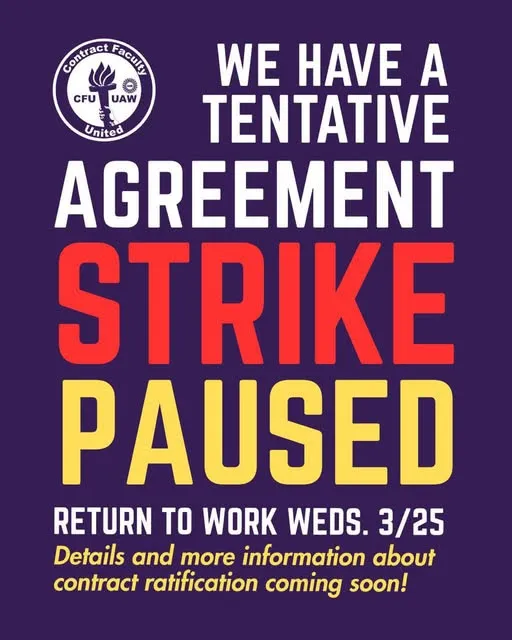 NYU Faculty Union Reaches Tentative Agreement after Two Days on Strike
