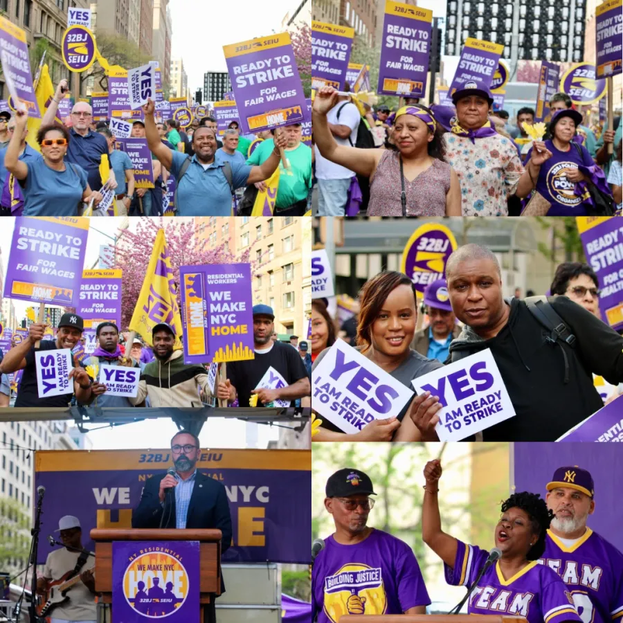 32BJ SEIU Members Authorize Strike of 34,000 NYC Residential Building Service Workers