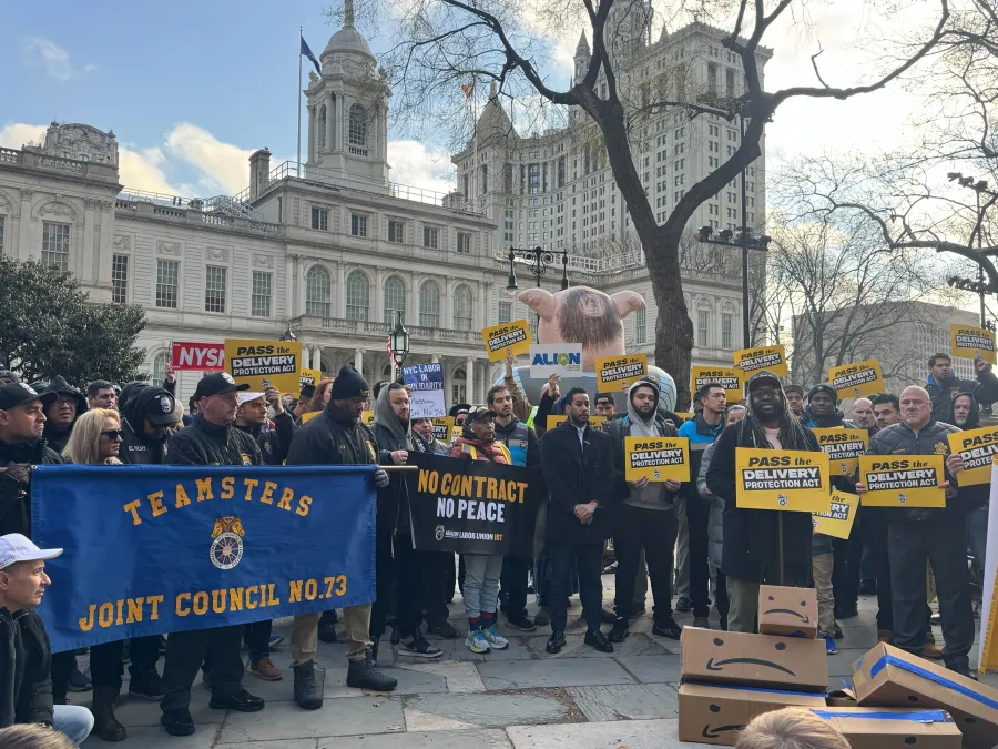 Amazon Teamsters and Supporters Urge Passage of Delivery Protection Act in NYC Council Hearing