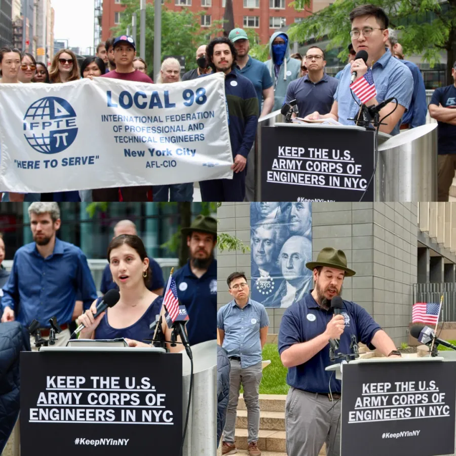 Army Corps Workers Rally Against Forced Move to New Jersey