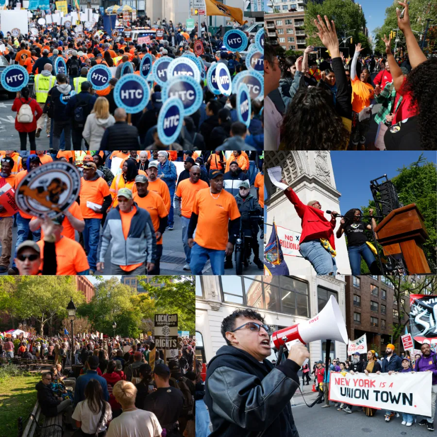 Labor and Immigrant Workers March for International Workers’ Day