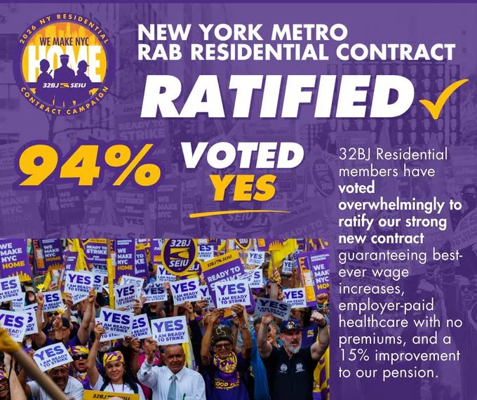 32BJ Members Ratify Historic Contract