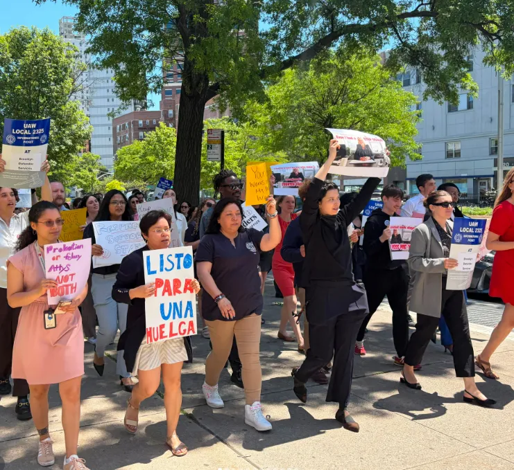 Brooklyn Defenders Union Rallies Before Contract Expiration