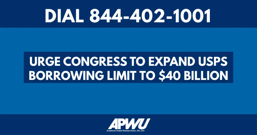 Take Action: Tell Your Representative to Raise the Borrowing Limit for USPS