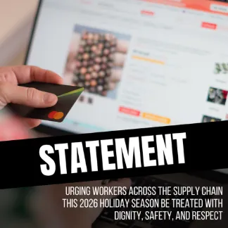 RWDSU Urges Workers Across the Supply Chain this Holiday Season be Treated with Dignity, Safety, and Respect