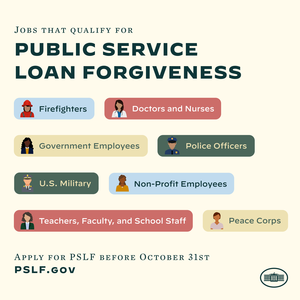 Public Service Loan Forgiveness Waiver Deadline Is Monday October 31 ...